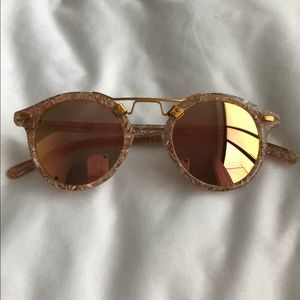 Krewe St Louis Mirrored Camellia 24k